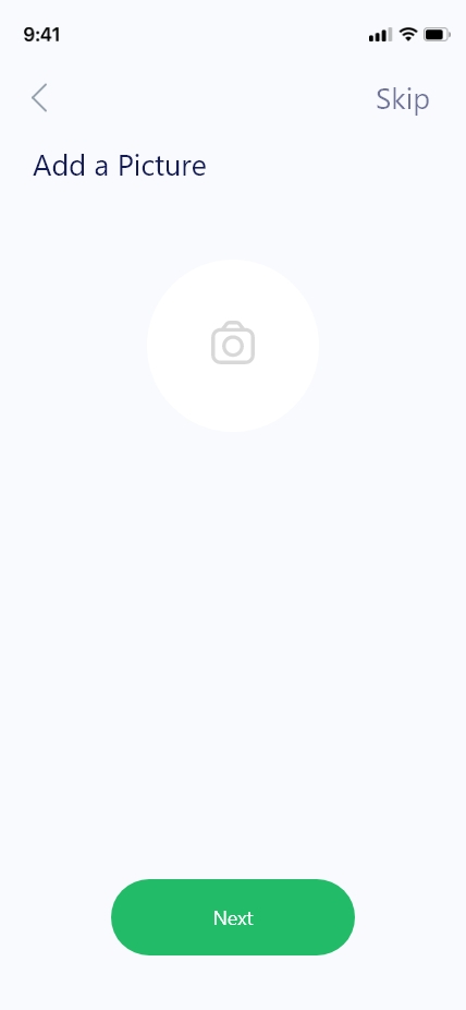 Interface Youmoov pour le téléchargement de la phot de profil passager